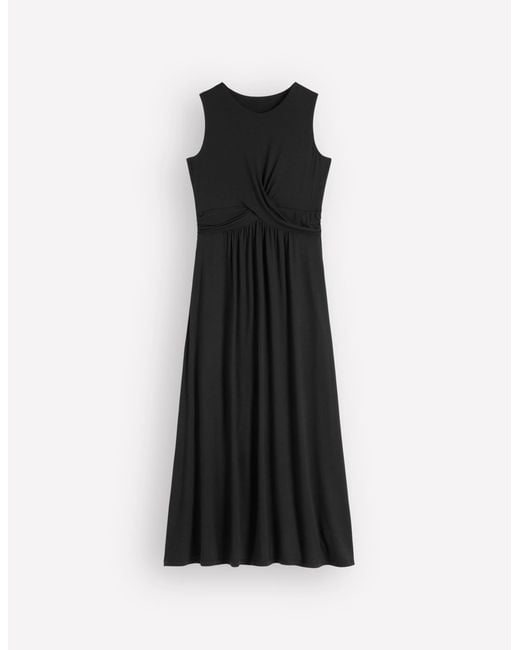 Boden Black Zara Cross Waist Jersey Dress