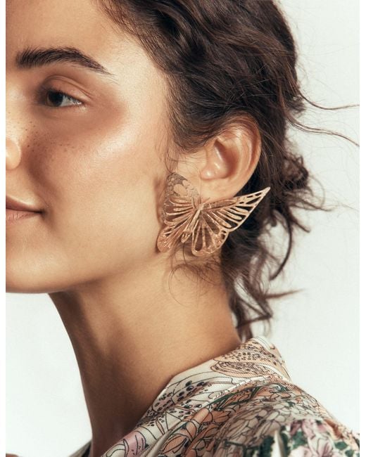 Boden Natural Statement Hammered Studs