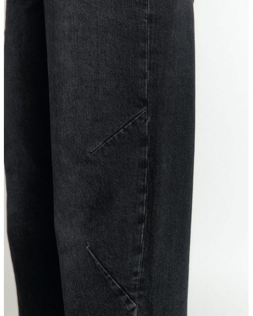 Boden Black Barrel Leg Jeans