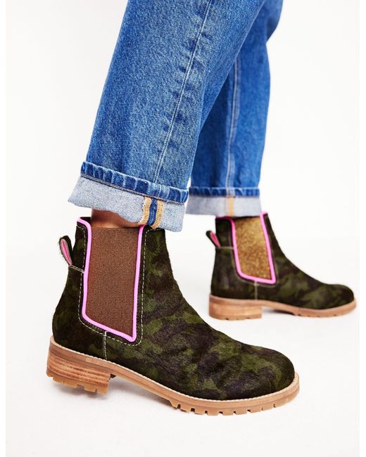 Boden Blue Freya Chelsea Bootscamouflage
