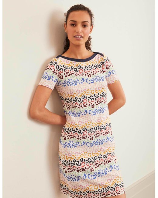 boden striped shirt dress