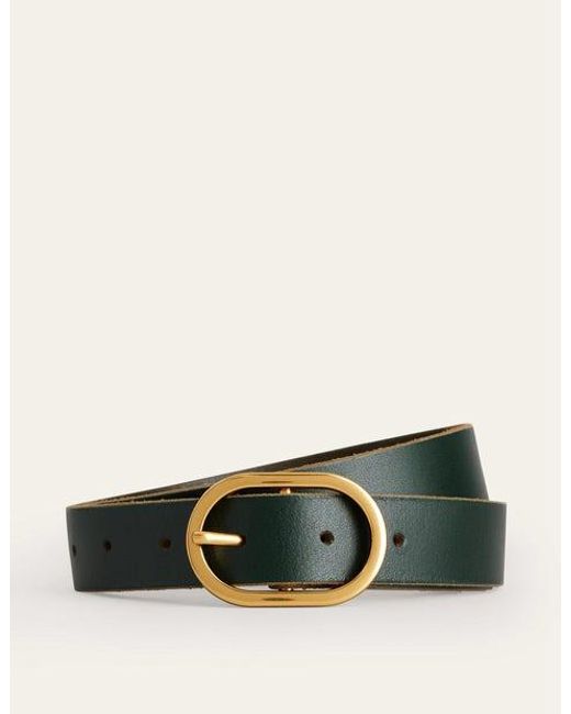 Boden Green Classic Leather Belt