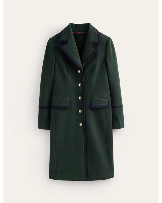 Boden Green Tipped Military Coat