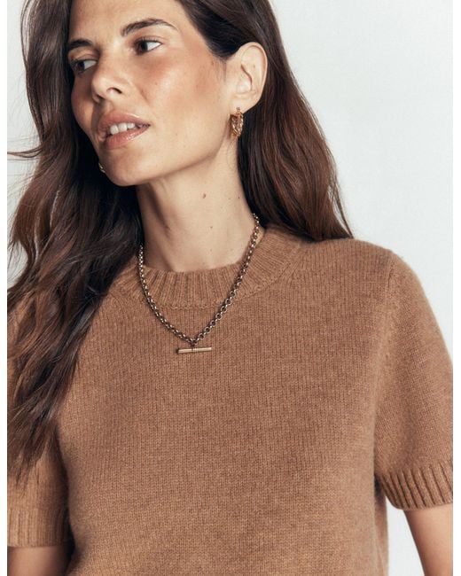 Boden Blue Marta Merino Wool T-Shirt
