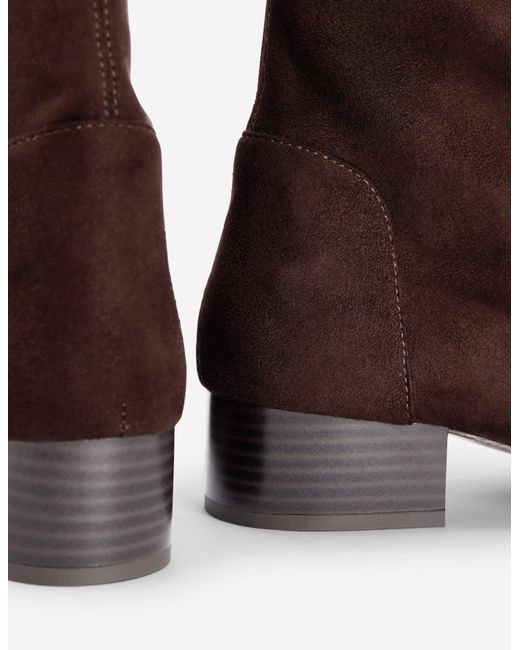 Boden Brown Flat Stretch Boots