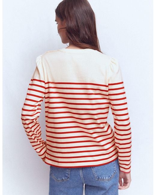 Boden Red Button Shoulder Mariner