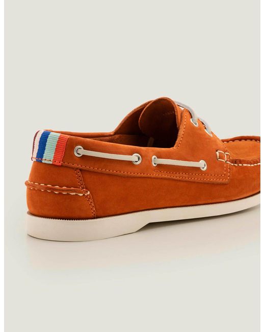 boat shoes red