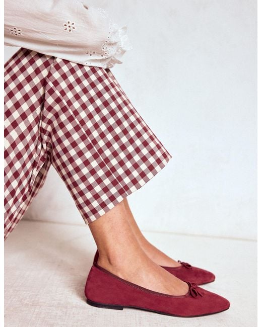 Boden Red Point Flexi Sole Flats