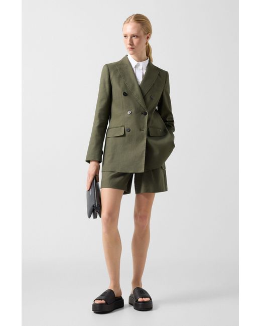Bogner Green Linen Mix Blazer Hillary For