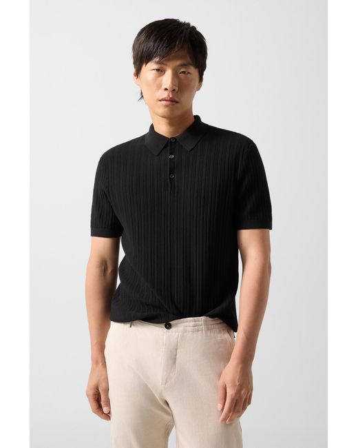 Bogner Black Tobias Knitted Polo Shirt For for men