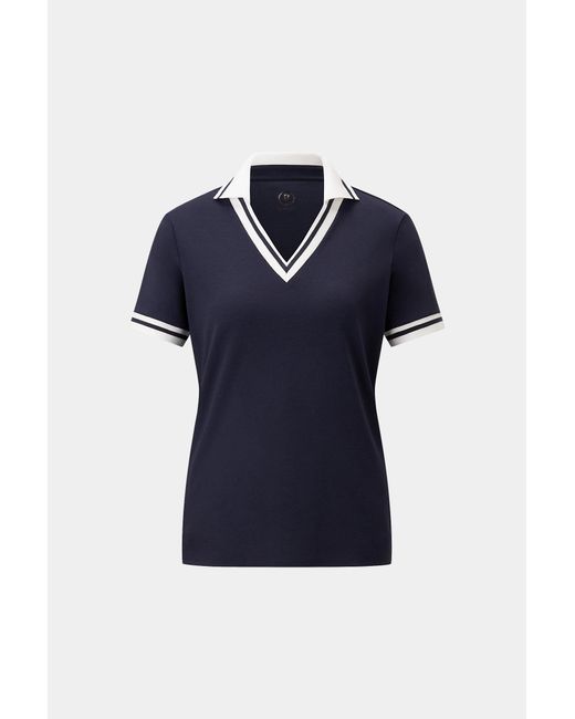 Bogner Blue Lydia Functional Short-Sleeved Top For