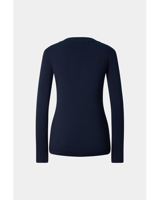Bogner Blue Nikini Cotton Long-Sleeved Top For