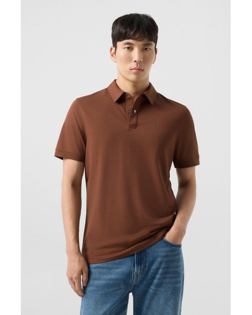 Bogner Brown Timo Piqué Polo Shirt for men