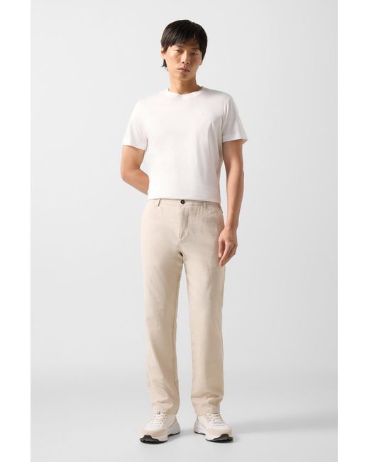 Bogner Natural Marcus Linen Blend Trousers for men