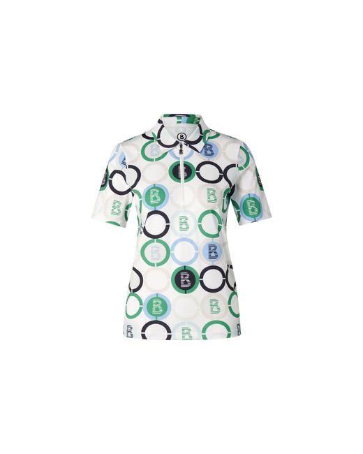 Bogner Green Taya Functional Short-Sleeved Top For