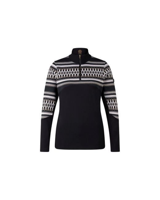 Bogner Black Jacquard-First Layer Jelissa Für Damen