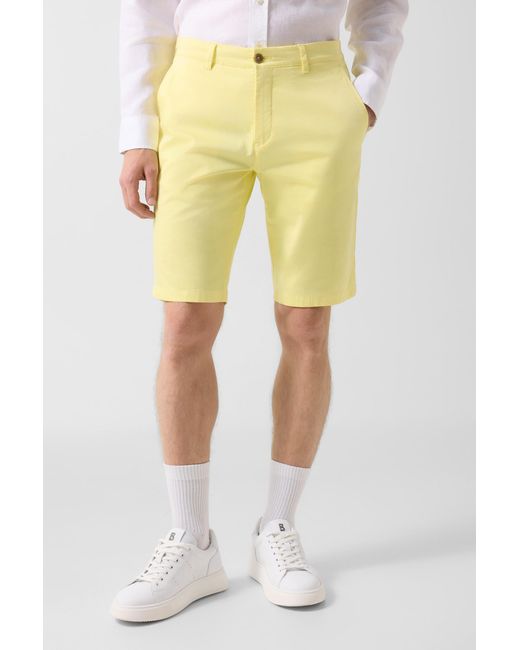 Bogner Yellow Miami Cotton Shorts For for men