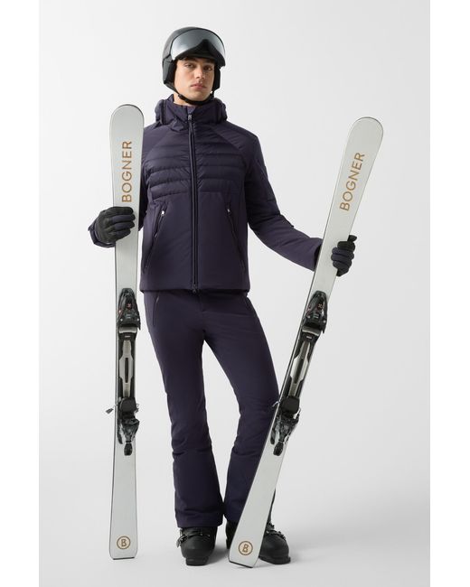 Bogner Blue Henik Down Ski Jacket for men