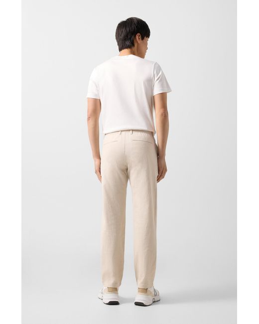Bogner Natural Marcus Linen Blend Trousers for men