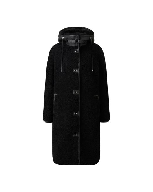 Bogner Black Polina Lambskin Coat for men