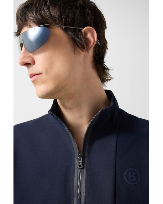 Bogner Blue Connor Sweat Troyer for men