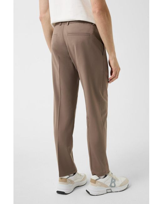 Bogner Brown Pleated Trousers Marcus for men