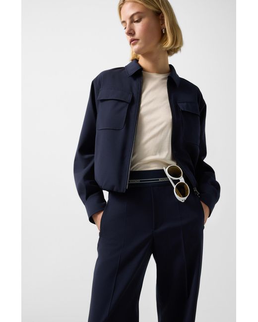 Bogner Blue Terry Virgin Wool Trousers