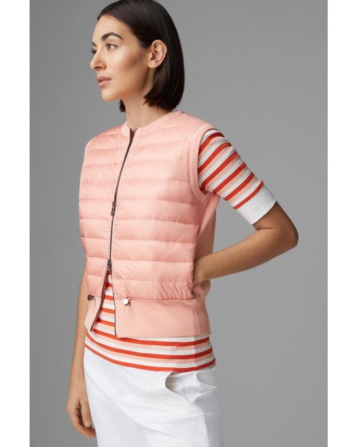 Bogner Pink Allisa Hybrid Knitted Gilet