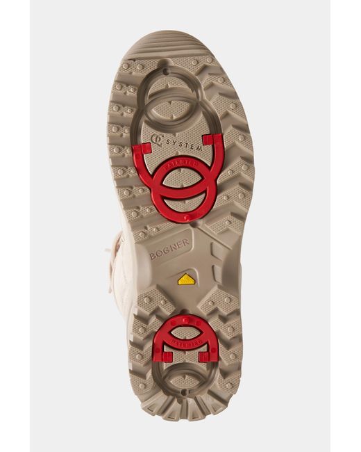 Bogner Natural Snow Boots Alta Badia With Spikes For