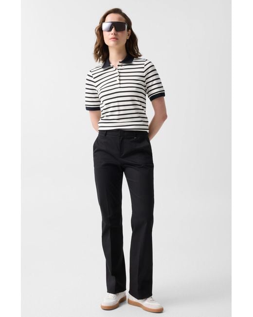 Bogner Black Cotton Chinos Jody