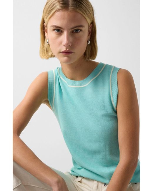Bogner Green Knitted Top Phia