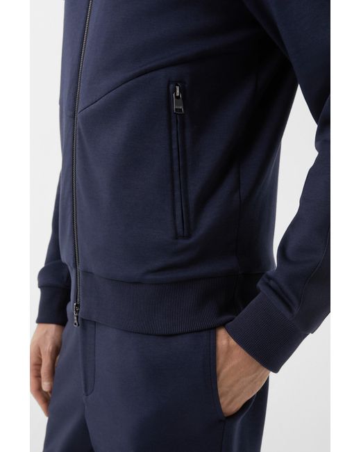 Bogner Blue Severin Jersey Jacket for men