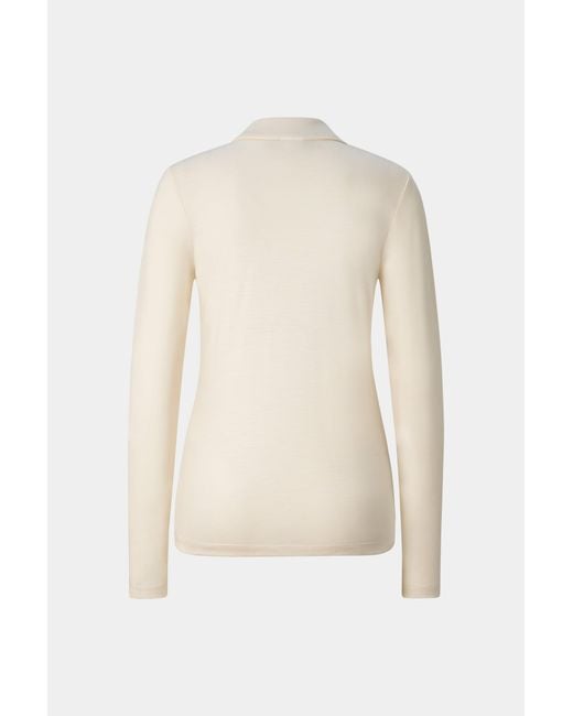 Bogner Natural Whoopy Polo Long-Sleeved Top For