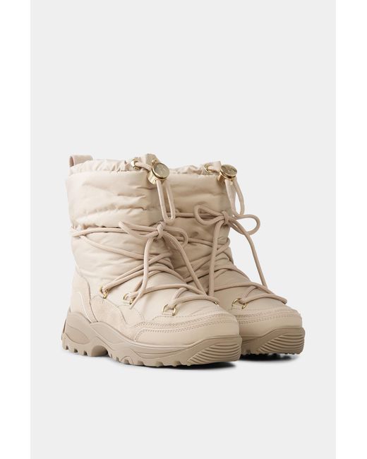 Bogner Natural Snow Boots Alta Badia With Spikes For