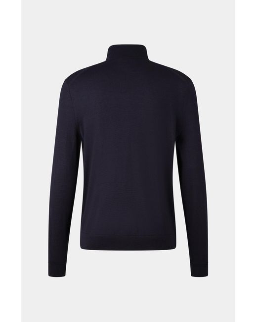 Bogner Blue Knit Jacket Oscar for men