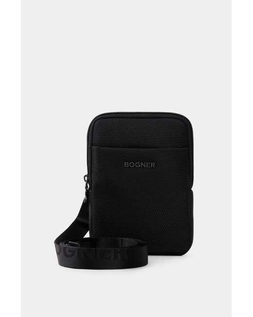 Bogner Black Keystone Frank Shoulder Bag for men