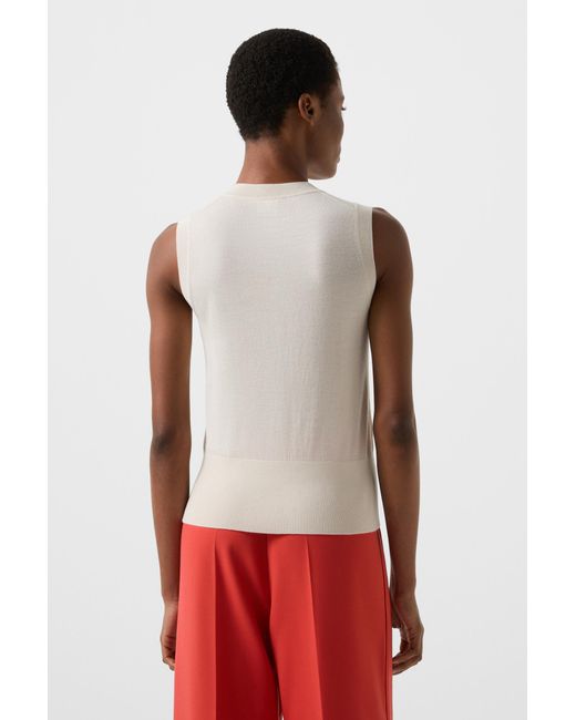 Bogner White Knitted Top Isola