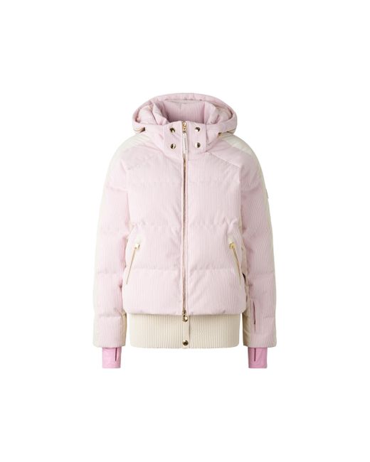 Bogner Pink Inka Corduroy Ski Jacket