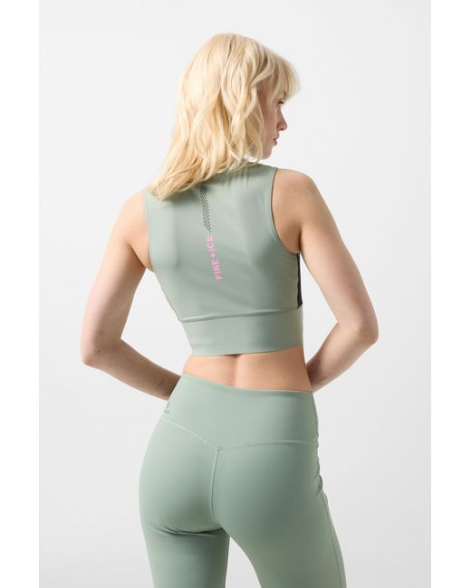Bogner Fire + Ice Green Caia Functional Top For