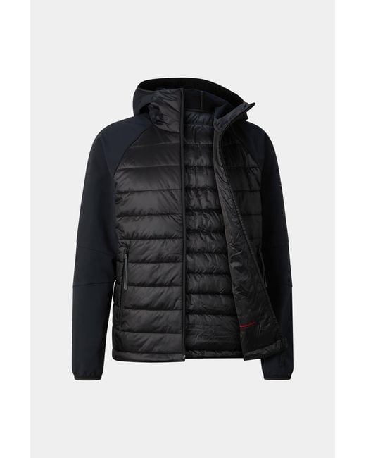 Bogner Fire + Ice Black Anian Hybrid Jacket for men