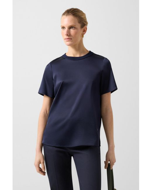 Bogner Blue Satin Shirt Dylan For