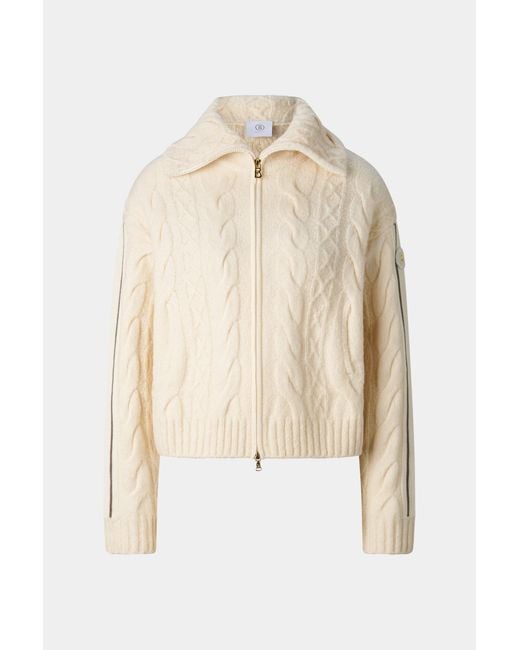 Bogner Natural Lotta Virgin Wool Blend Knit Jacket