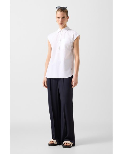 Bogner White Hunter Cotton Blouse