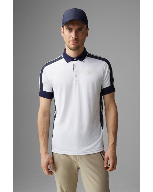 Bogner Blue Claudius Functional Polo Shirt for men