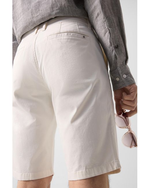 Bogner White Miami Cotton Shorts For for men