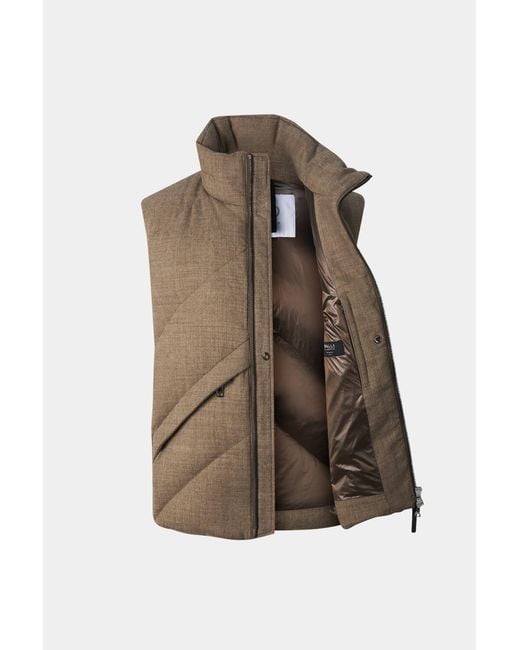 Bogner Brown Kendo Virgin Wool And Down Vest For for men