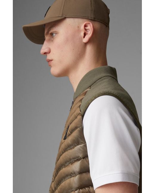 Bogner Green Lucio Hybrid Knitted Vest for men