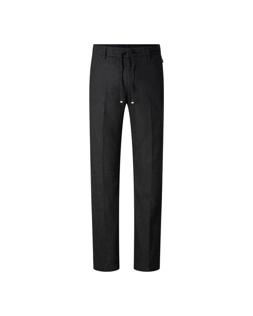 Bogner Black Riley Business Wool Mix Trousers For for men