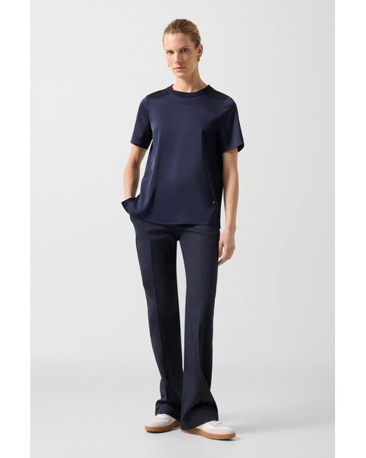 Bogner Blue Satin Shirt Dylan For
