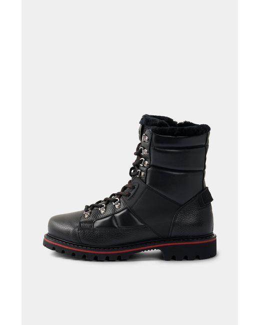 Bogner Black Helsinki Lace-up Boots With Spikes for men